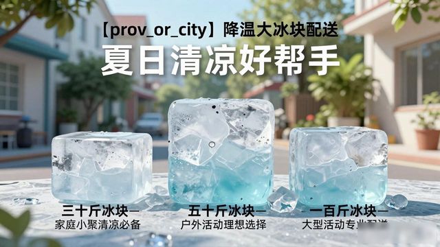厦门降温大冰块配送_海鲜排档降温解决方案_高温天气大冰块配送